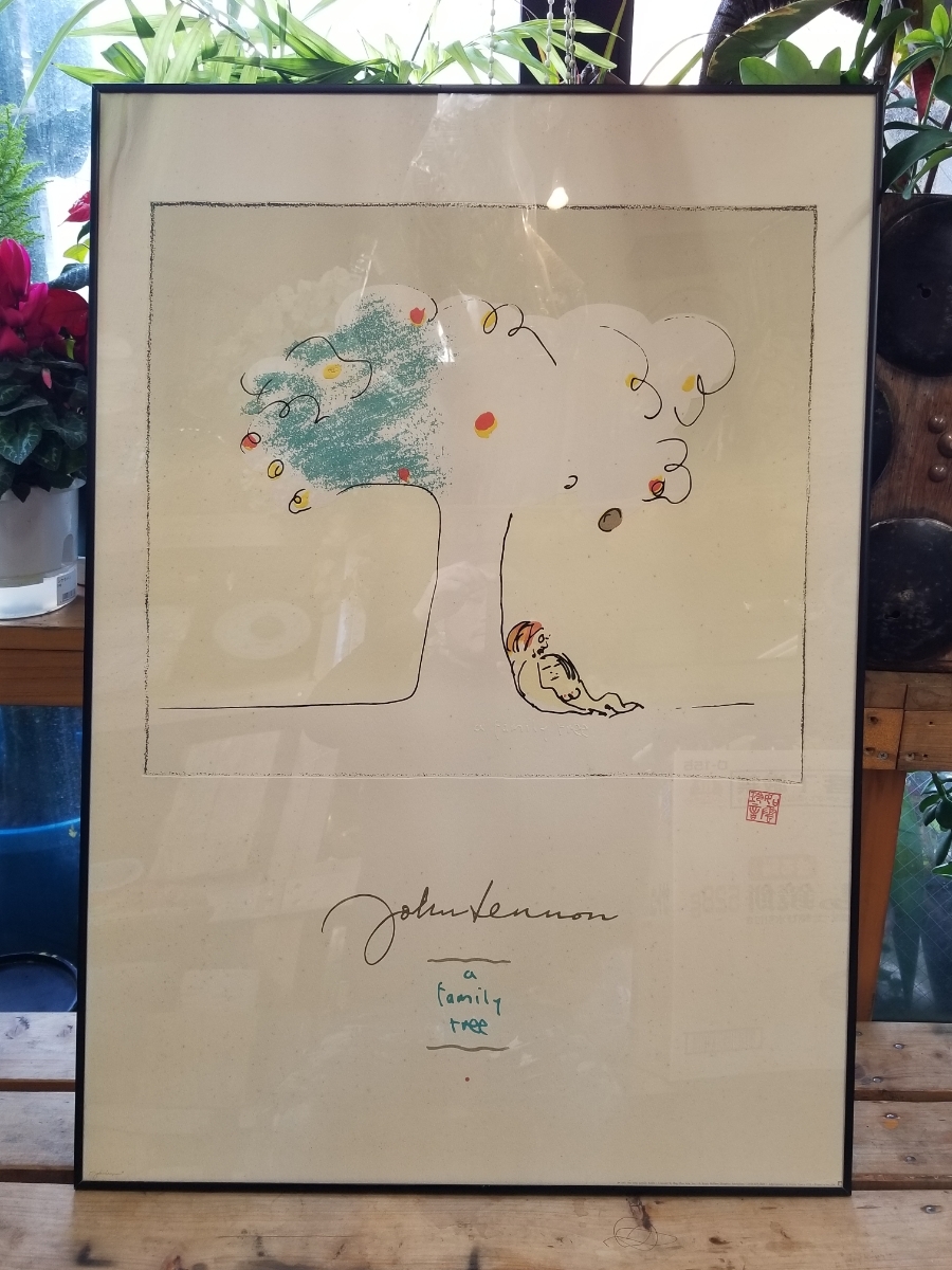 ジョン・レノン リトグラフ Family Tree 大判 ジョン・レノン