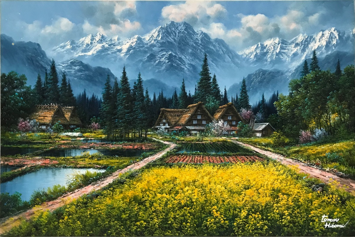 人見友紀 伝説の逃亡画家 モネ 油彩画 油絵 20号 人見友紀 伝説の逃亡