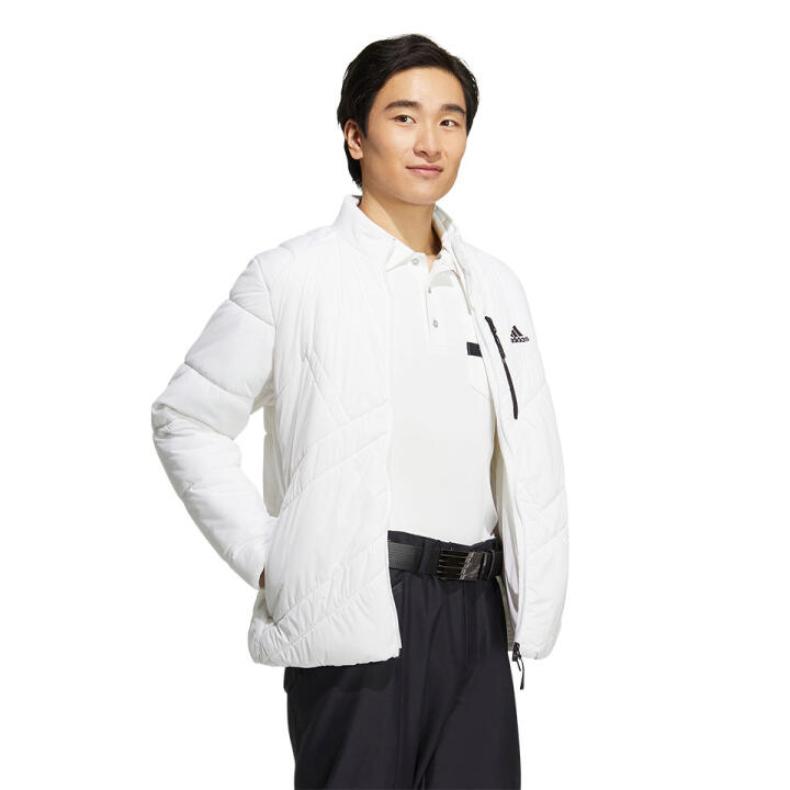 メンズ ビッグアディダスロゴ 保温 中わた長袖フルジップジャケット