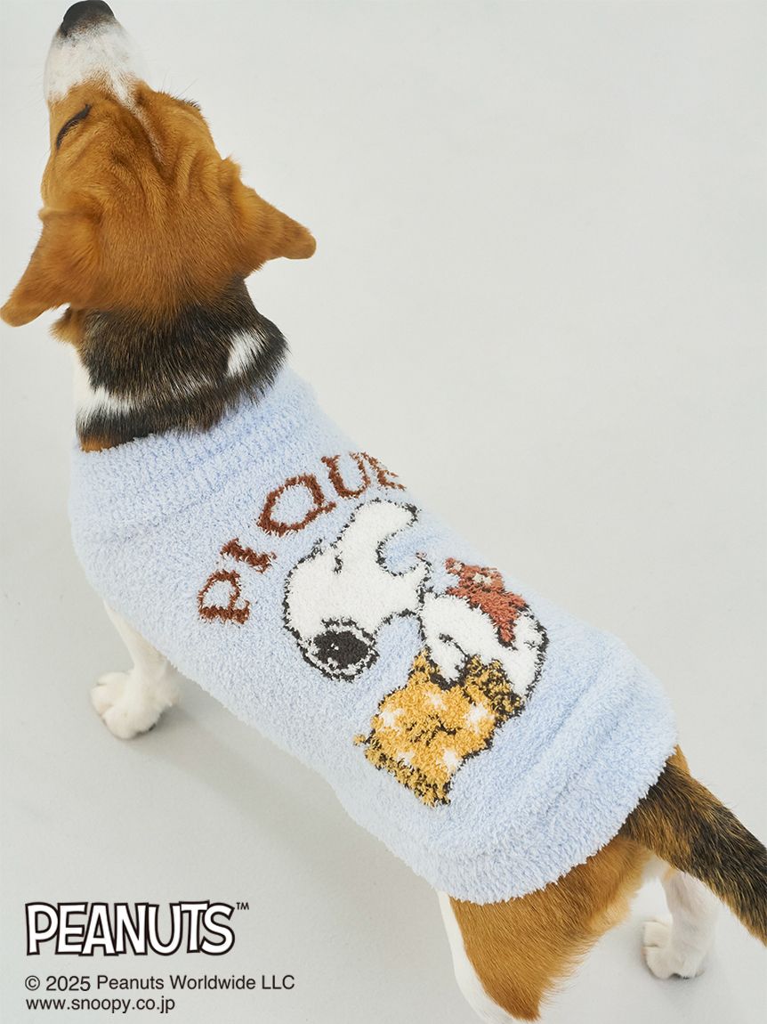 PEANUTS】【CAT&DOG】ラージサイズ オリジナルアート ジャガードプル