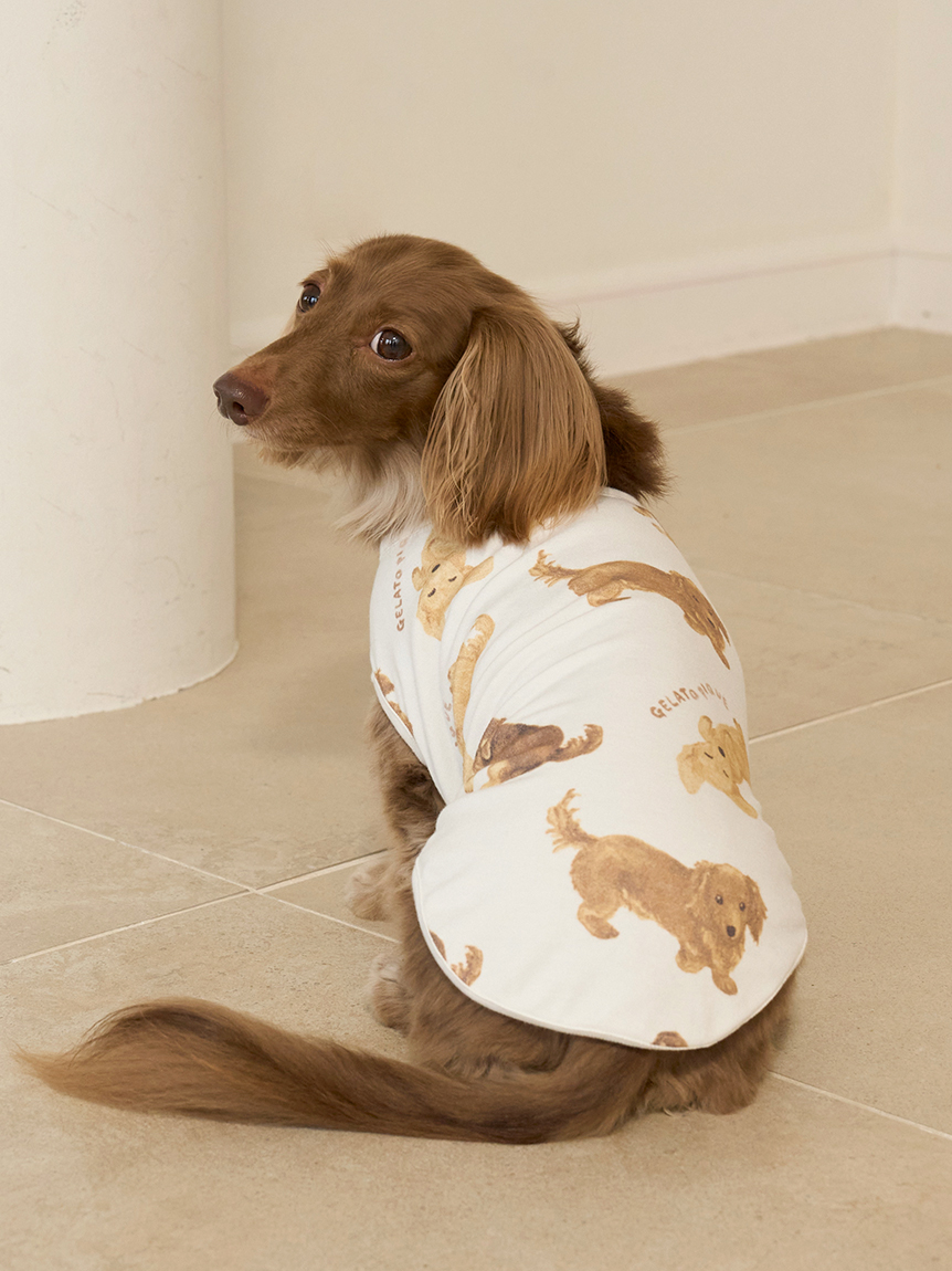 CAT&DOG】ダックスフンド柄カットソープルオーバー(ウェア)｜ルーム