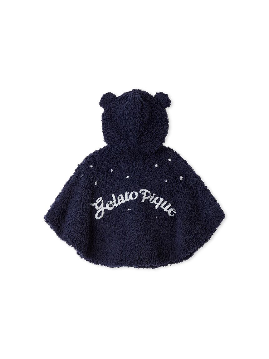 HOLIDAY】【BABY】ジェラートスノーベアジャガードポンチョ(ポンチョ