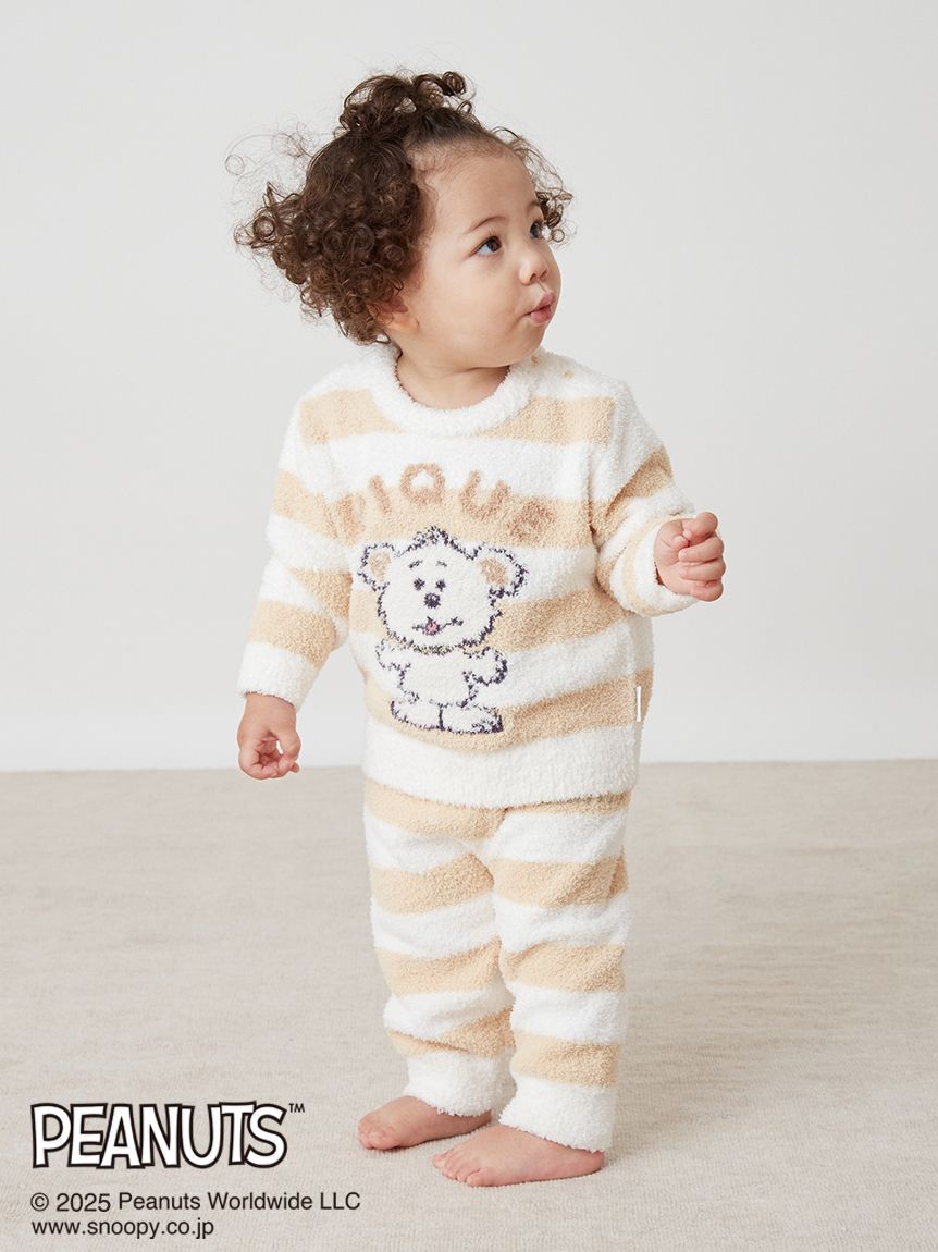 販路限定カラー】【PEANUTS PUPPIES】【BABY】ベビモコプルオーバー