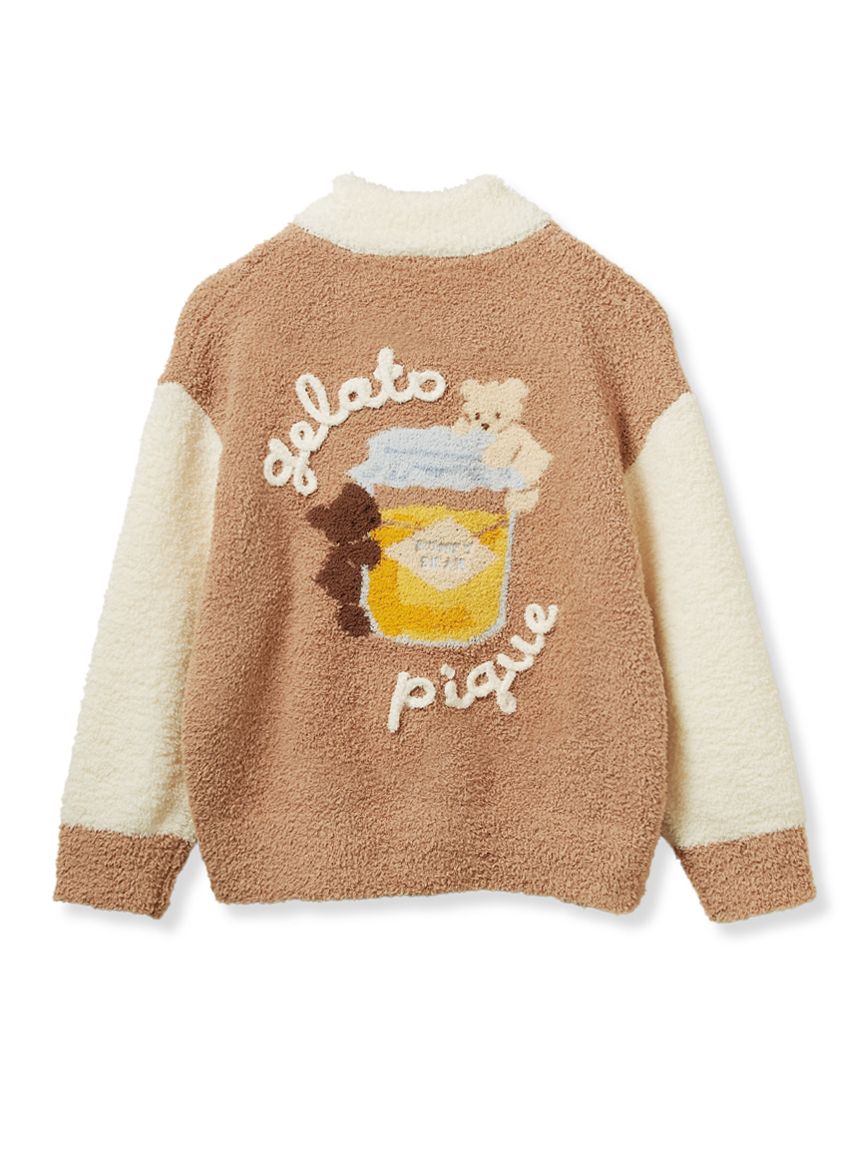 KIDS】ベビモコはちみつベアピケジャン(パーカ)｜ルームウェア