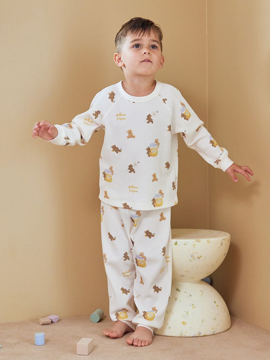 KIDS】はちみつベア柄プルオーバー(カットソー＆Tシャツ)｜ルーム