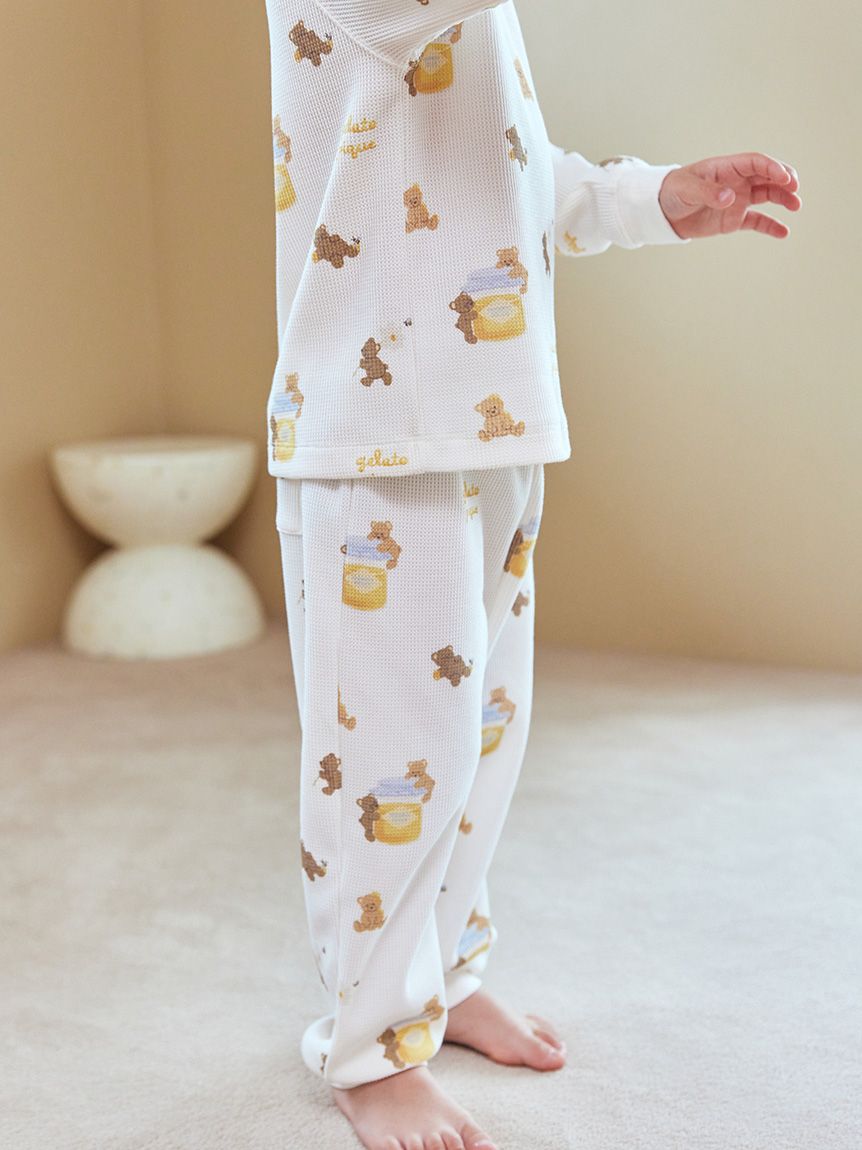 KIDS】はちみつベア柄プルオーバー(カットソー＆Tシャツ)｜ルーム