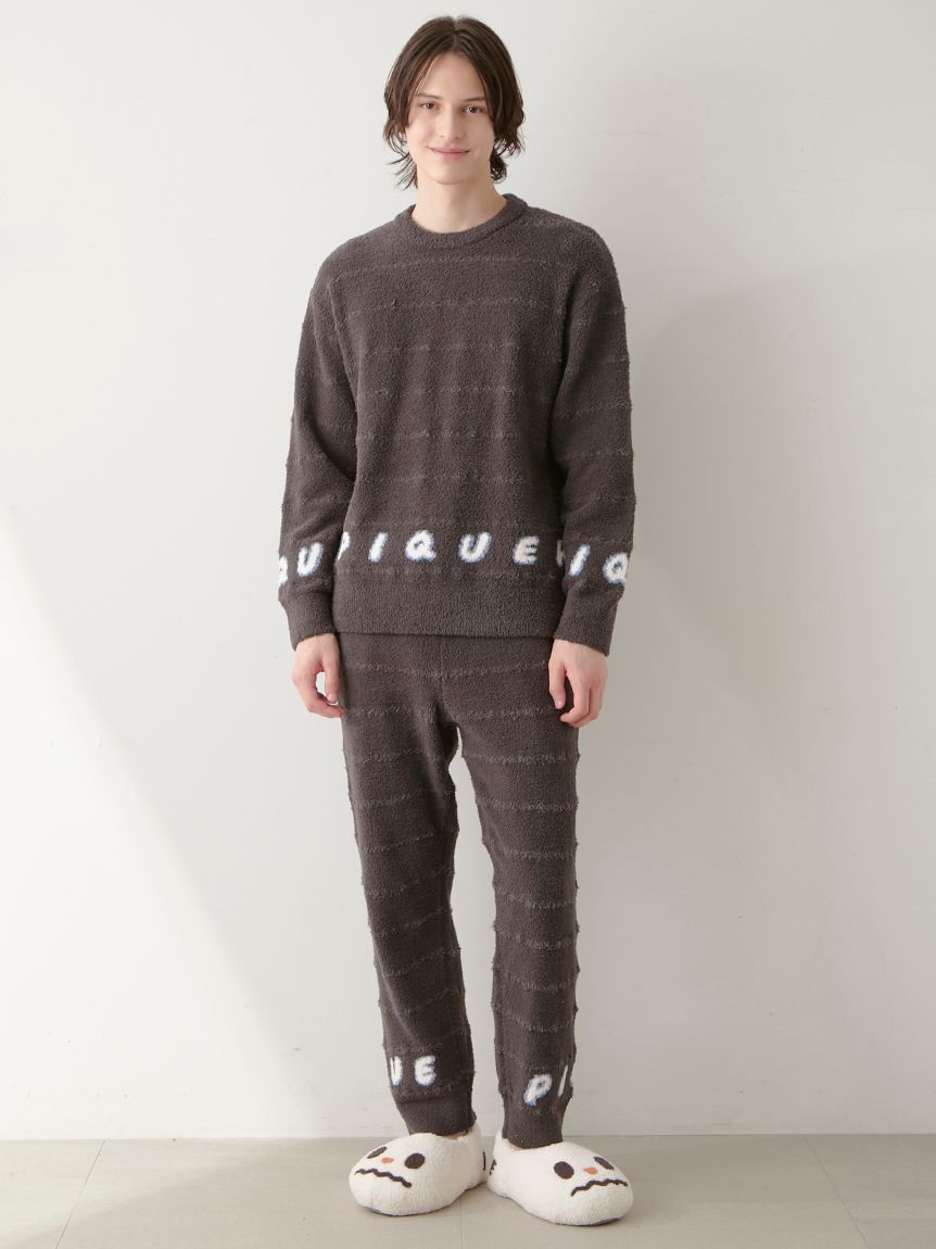 HOMME】ベビモコピケロゴジャガードロングパンツ(ロングパンツ