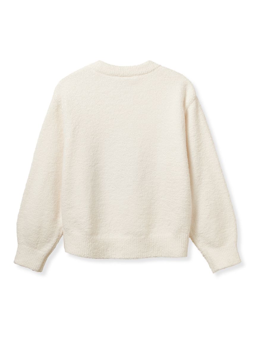 JUNIOR】シーズーワンポイントジャガードプルオーバー&ロングパンツ