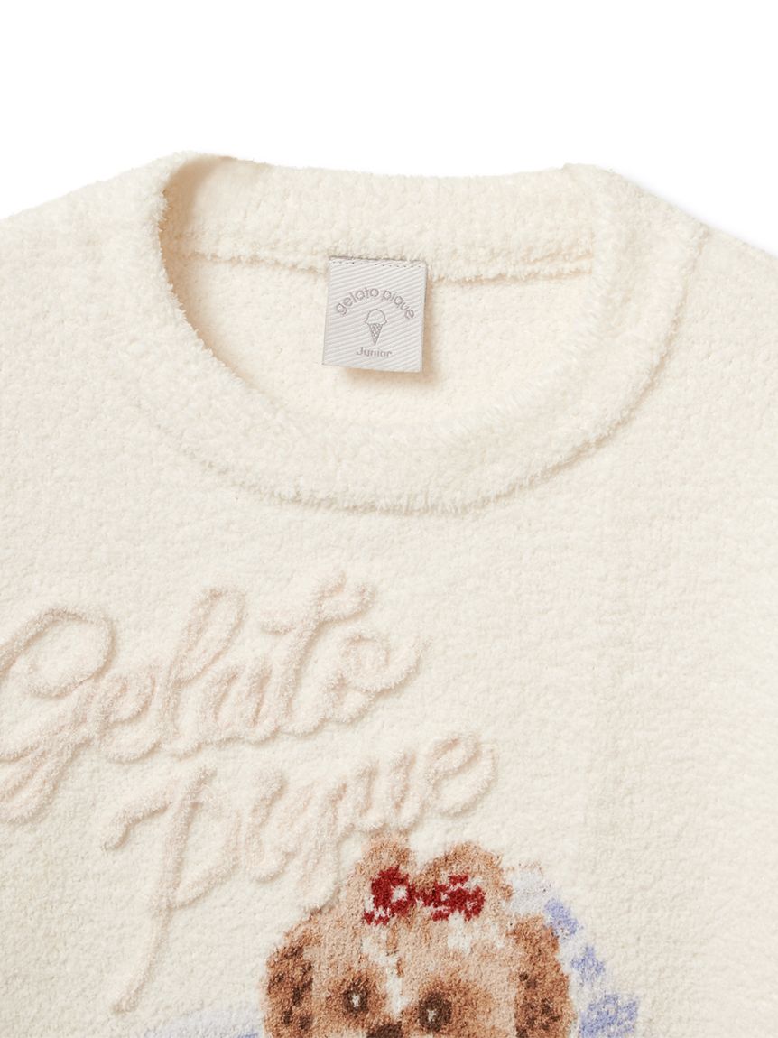 JUNIOR】シーズーワンポイントジャガードプルオーバー&ロングパンツ