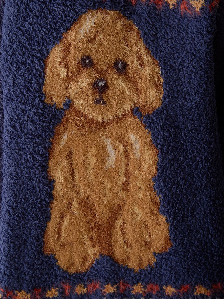 HOMME】 パウダーノルディック DOGジャガードカウチン(カーディガン