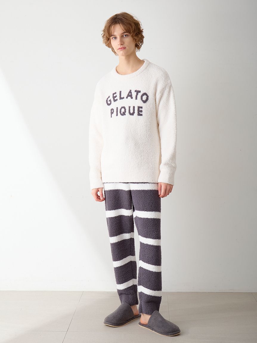 HOMME】パウダーロゴジャガードプルオーバー＆ロングパンツセット
