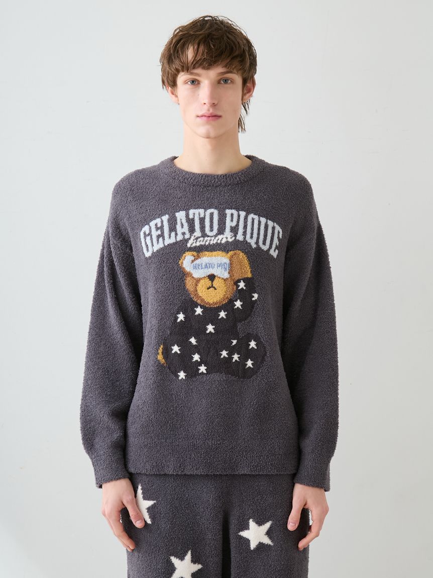 HOMME】べビモコグッドモーニングベアプルオーバー(ニットプルオーバー