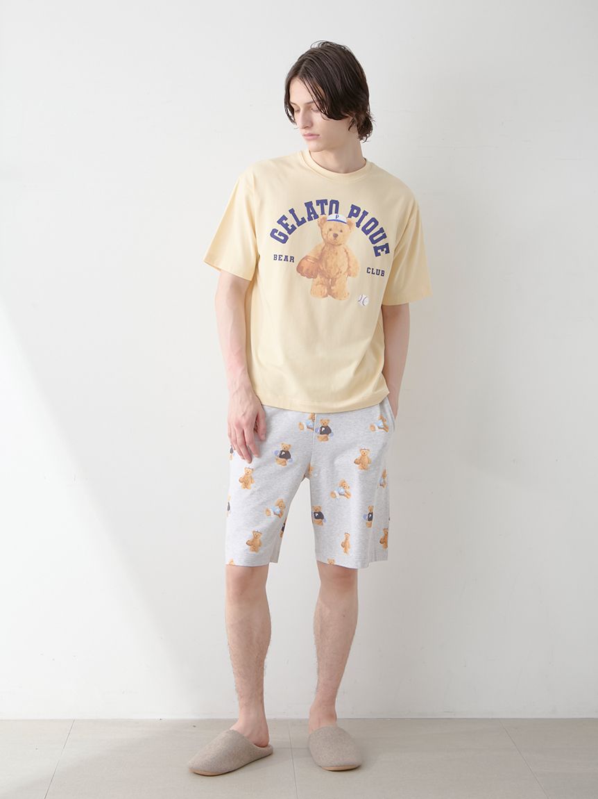 ONLINE限定】【HOMME】スポーティーベアワンポイントTシャツ＆総柄