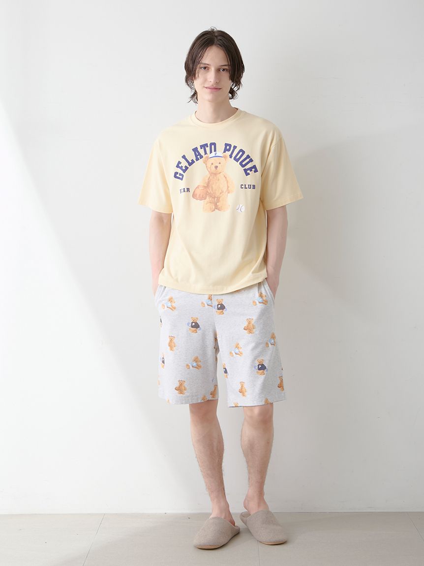 ONLINE限定】【HOMME】スポーティーベアワンポイントTシャツ＆総柄