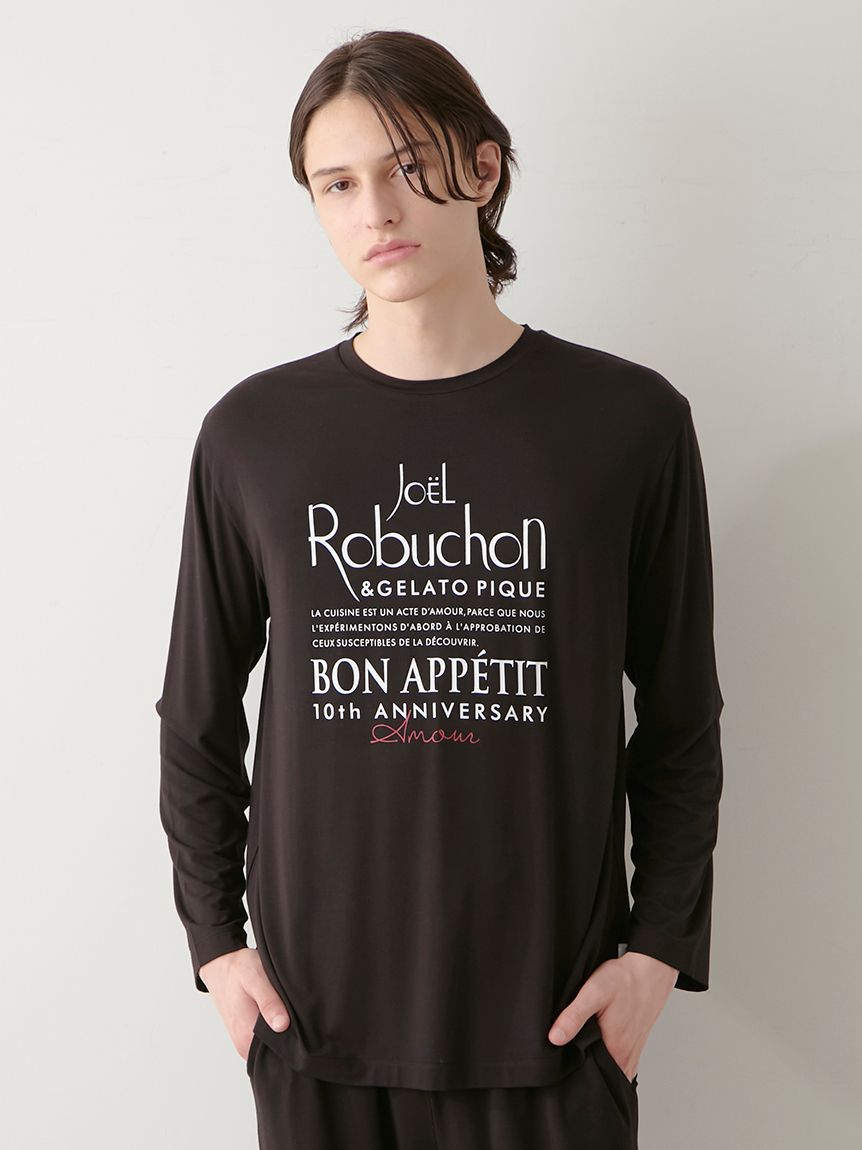 JOEL ROBUCHON】【HOMME】ワンポイントロンT(カットソー・Tシャツ