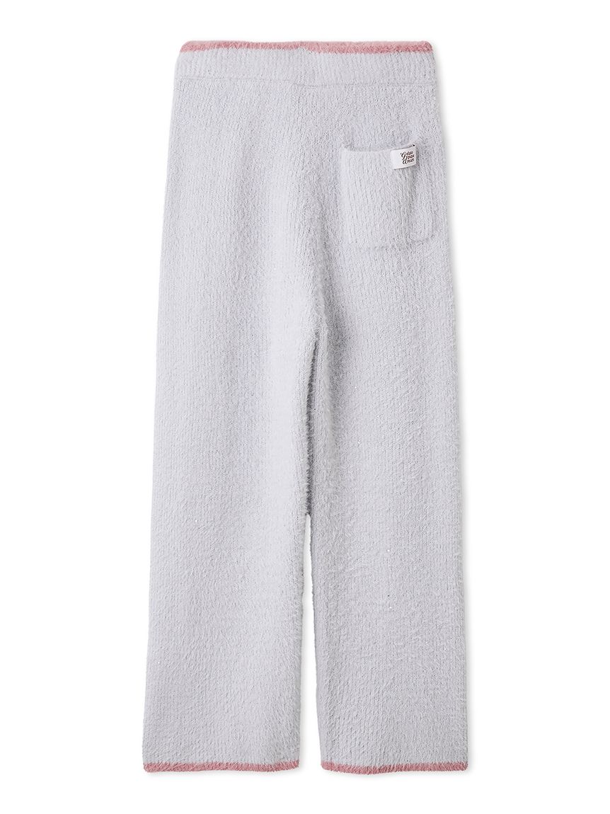 ラメフェザーロングパンツ(ロングパンツ)｜ルームウェア・パジャマ通販