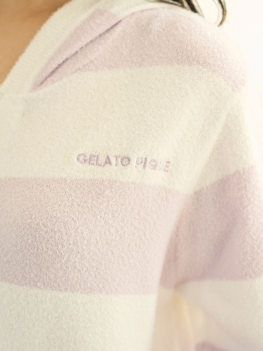 スムーズィー2ボーダーパーカ(パーカ)｜ルームウェア・パジャマ通販の