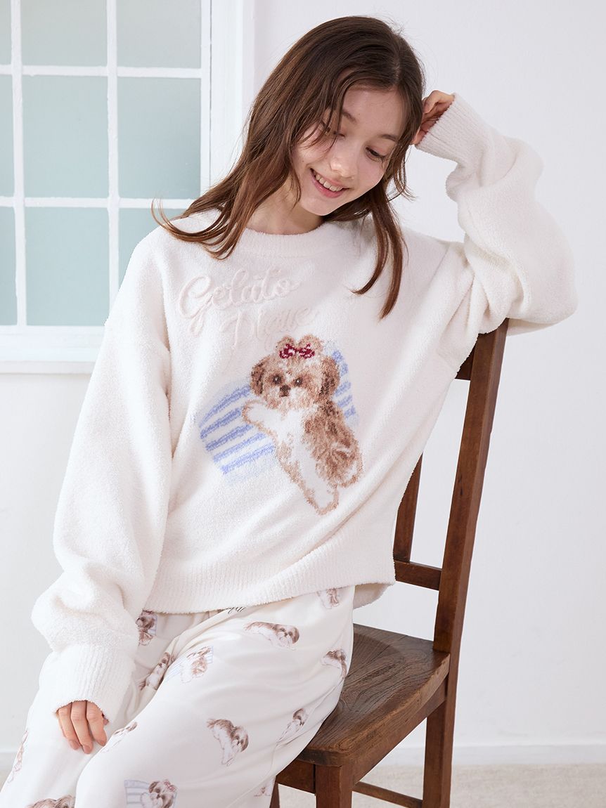 シーズージャガードプルオーバー(ニットプルオーバー)｜ルームウェア