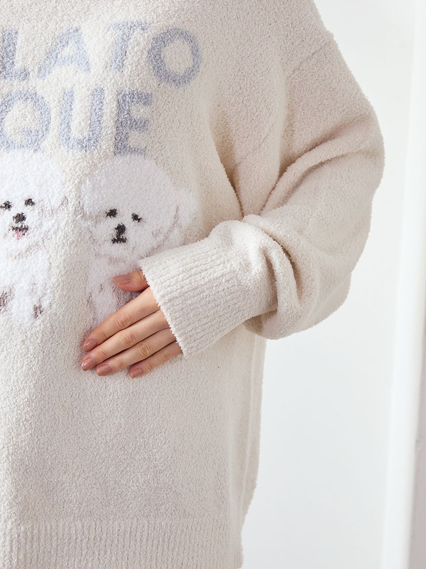 モチーフジャガードプルオーバー(ニットプルオーバー)｜ルームウェア