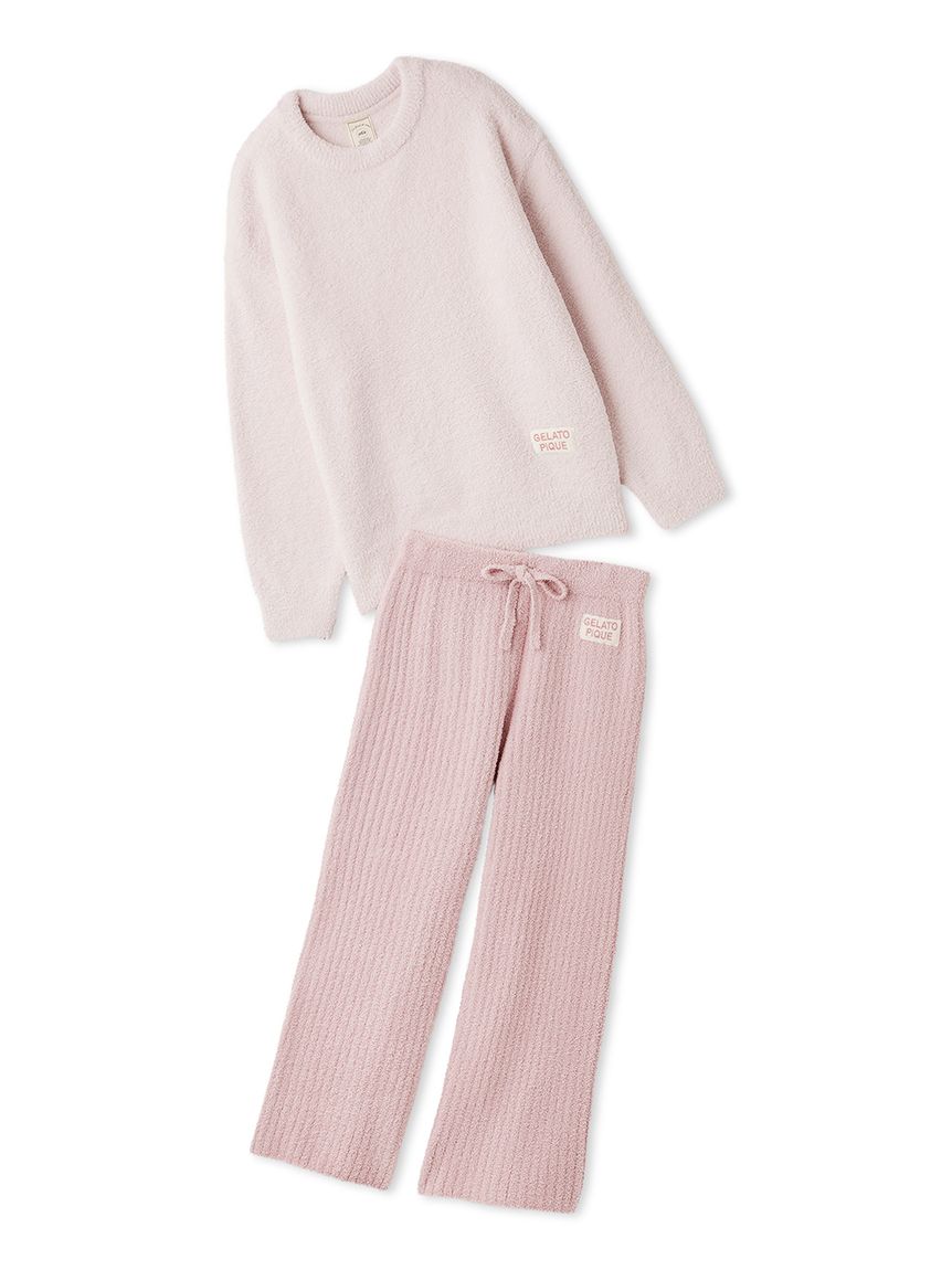 カラフルパウダープルオーバー＆ベビモコリブロングパンツセット