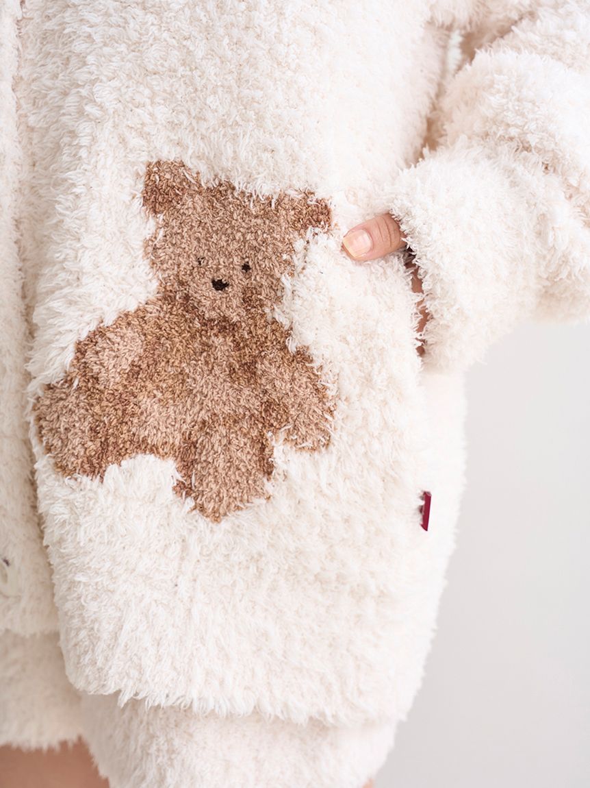 HOLIDAY】ジェラートスノーベアジャガードショールカーディガン