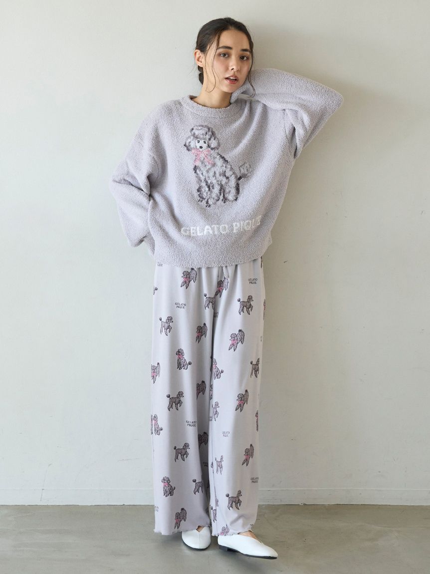 プードルジャガードプルオーバー(ニットプルオーバー)｜ルームウェア