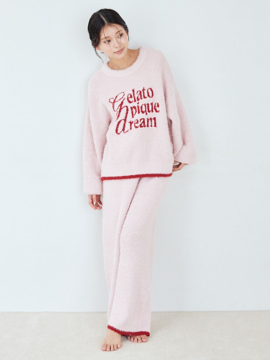 ラメフェザープルオーバー(ニットプルオーバー)｜ルームウェア