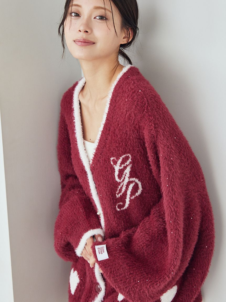 ラメフェザーカーディガン(カーディガン・ガウン)｜ルームウェア