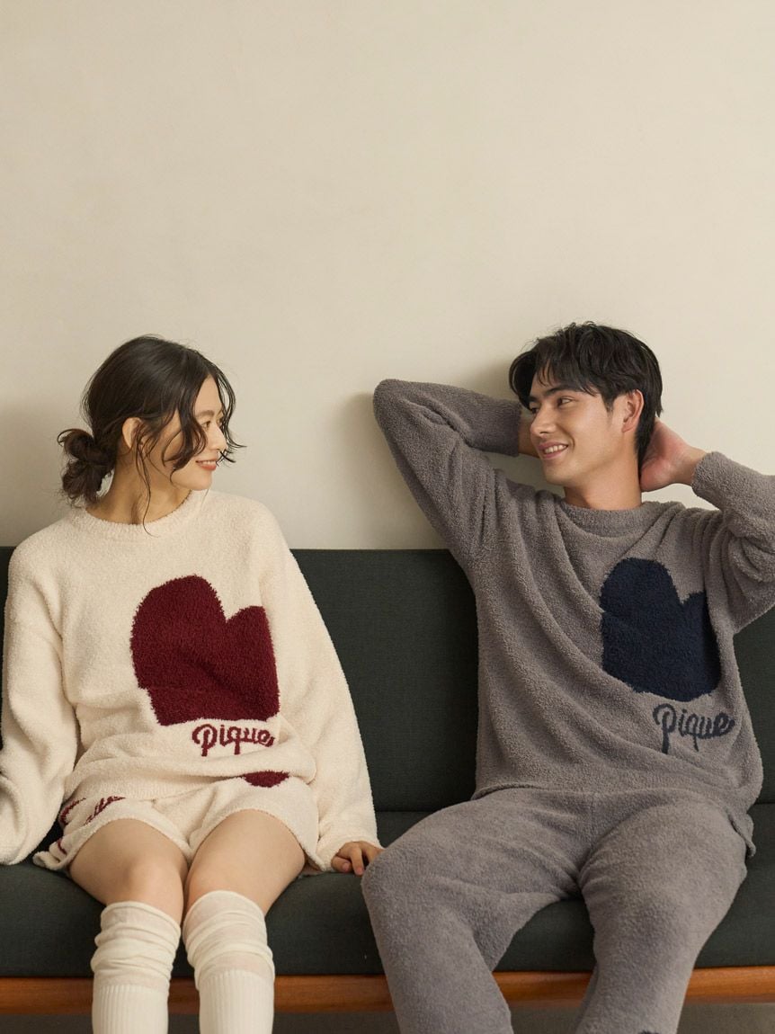 ONLINE限定】ハートジャガードプルオーバー＆ショートパンツセット