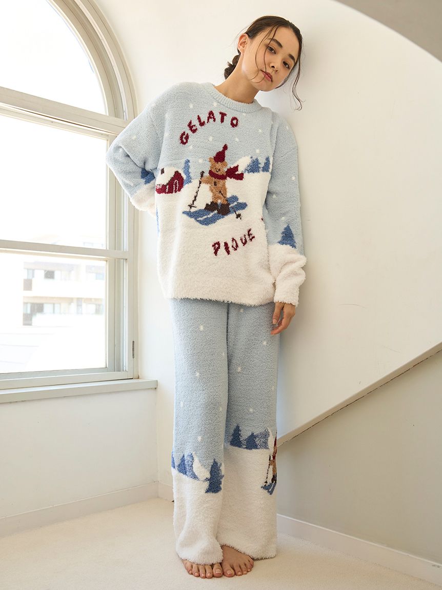 HOLIDAY】スキーベアジャガードプルオーバー(ニットプルオーバー