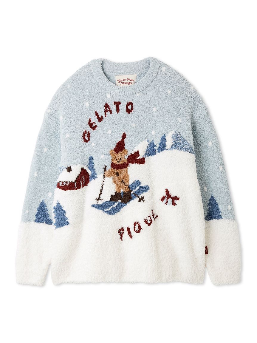 HOLIDAY】スキーベアジャガードプルオーバー(ニットプルオーバー