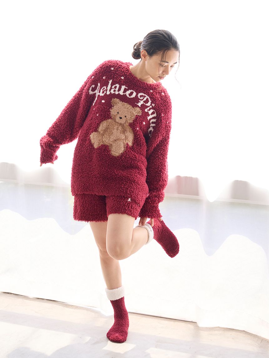 ONLINE限定】【HOLIDAY】ジェラートスノーベアジャガードプルオーバー