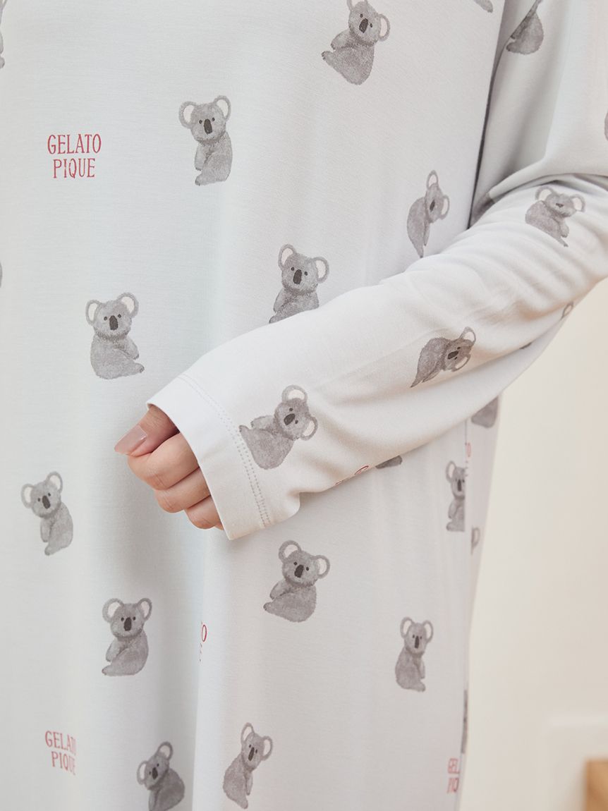 接触冷感】コアラ柄ワンピース(ワンピース)｜ルームウェア・パジャマ