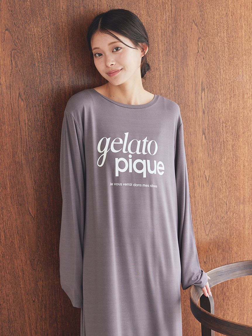 レーヨンロゴワンピース(ワンピース)｜ルームウェア・パジャマ通販の