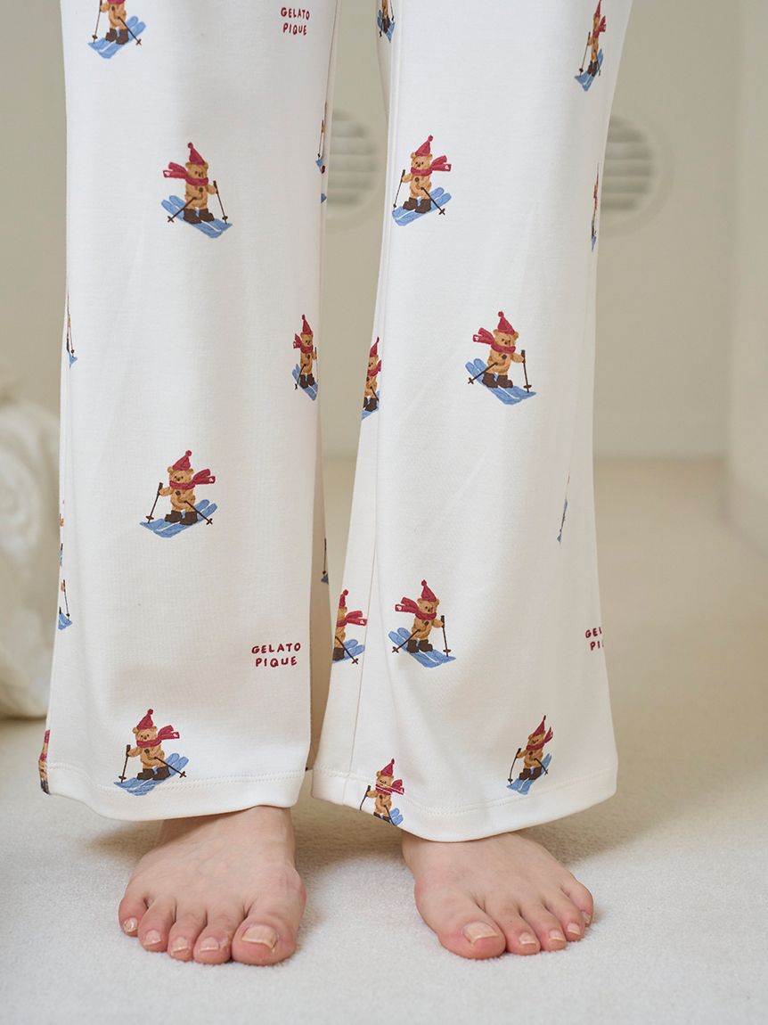 HOLIDAY】スキーベア柄ロングパンツ(ロングパンツ)｜ルームウェア