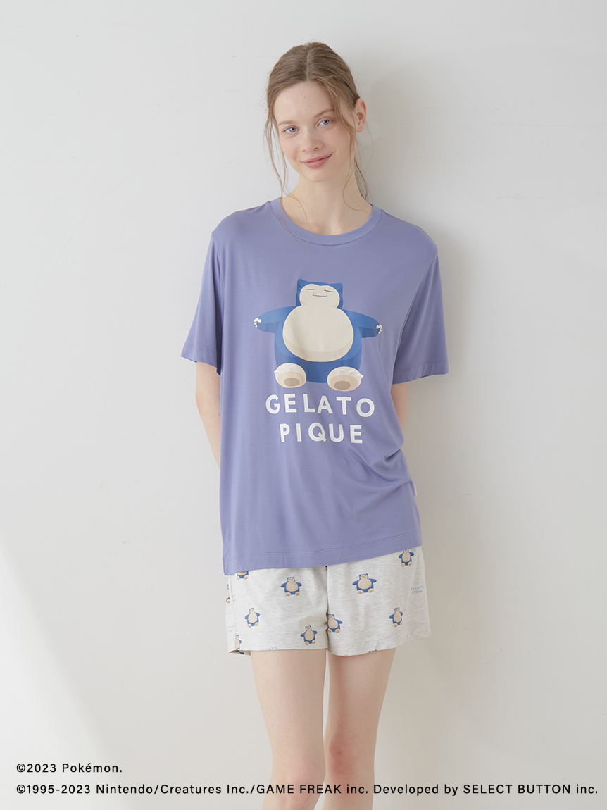 ポケモンスリープ】接触冷感プリントTシャツ＆ショートパンツセット