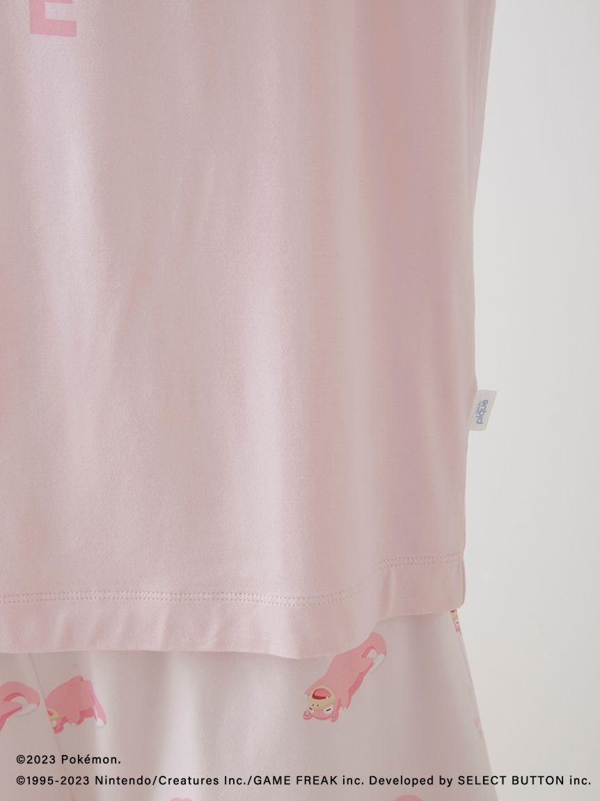 ポケモンスリープ】接触冷感プリントTシャツ＆ショートパンツセット