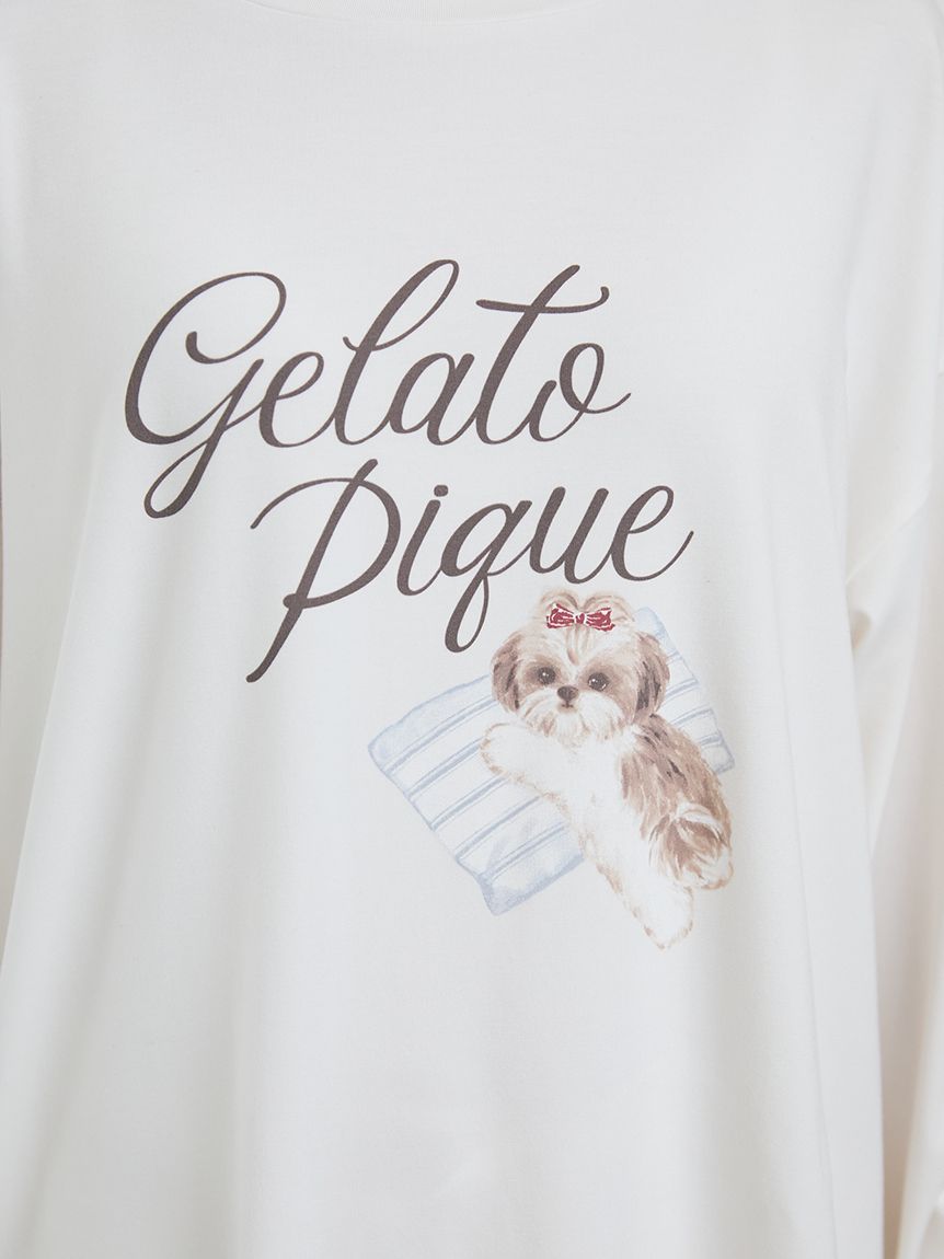 シーズーワンポイントロンT(カットソー・Tシャツ)｜ルームウェア