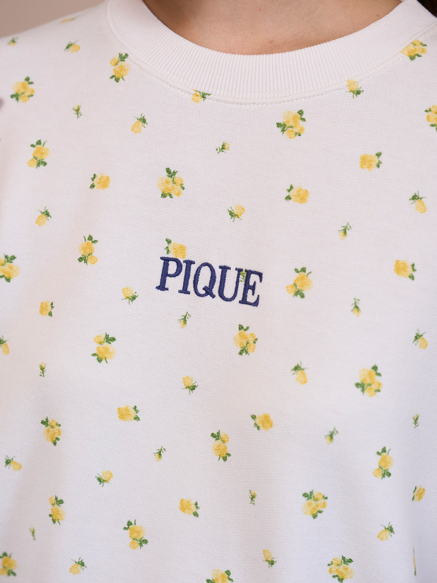 オフィシャル・直営店舗限定】小花柄裏毛プルオーバー＆ショートパンツ