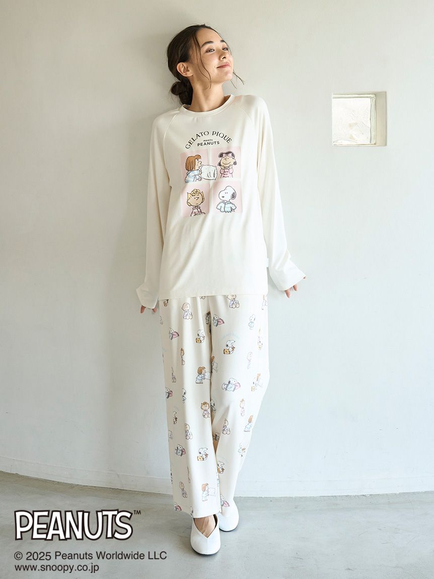 PEANUTS】オリジナルアート ワンポイントロンT(カットソー・Tシャツ