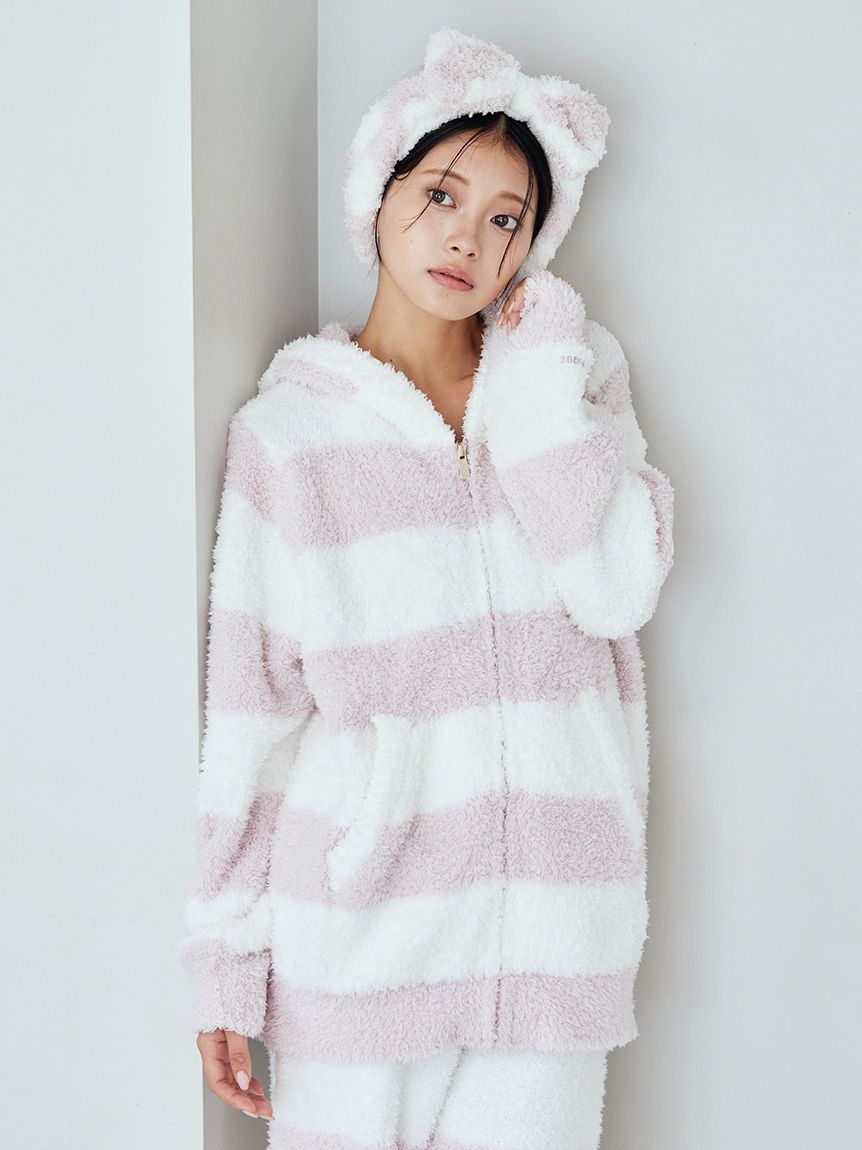 ジェラート2ボーダーヘアバンド(ヘアアクセサリー)｜ルームウェア