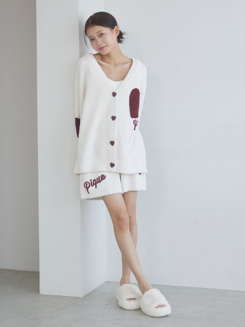 ONLINE限定】【UNISEX】ハートジャガードカーディガン(トップス