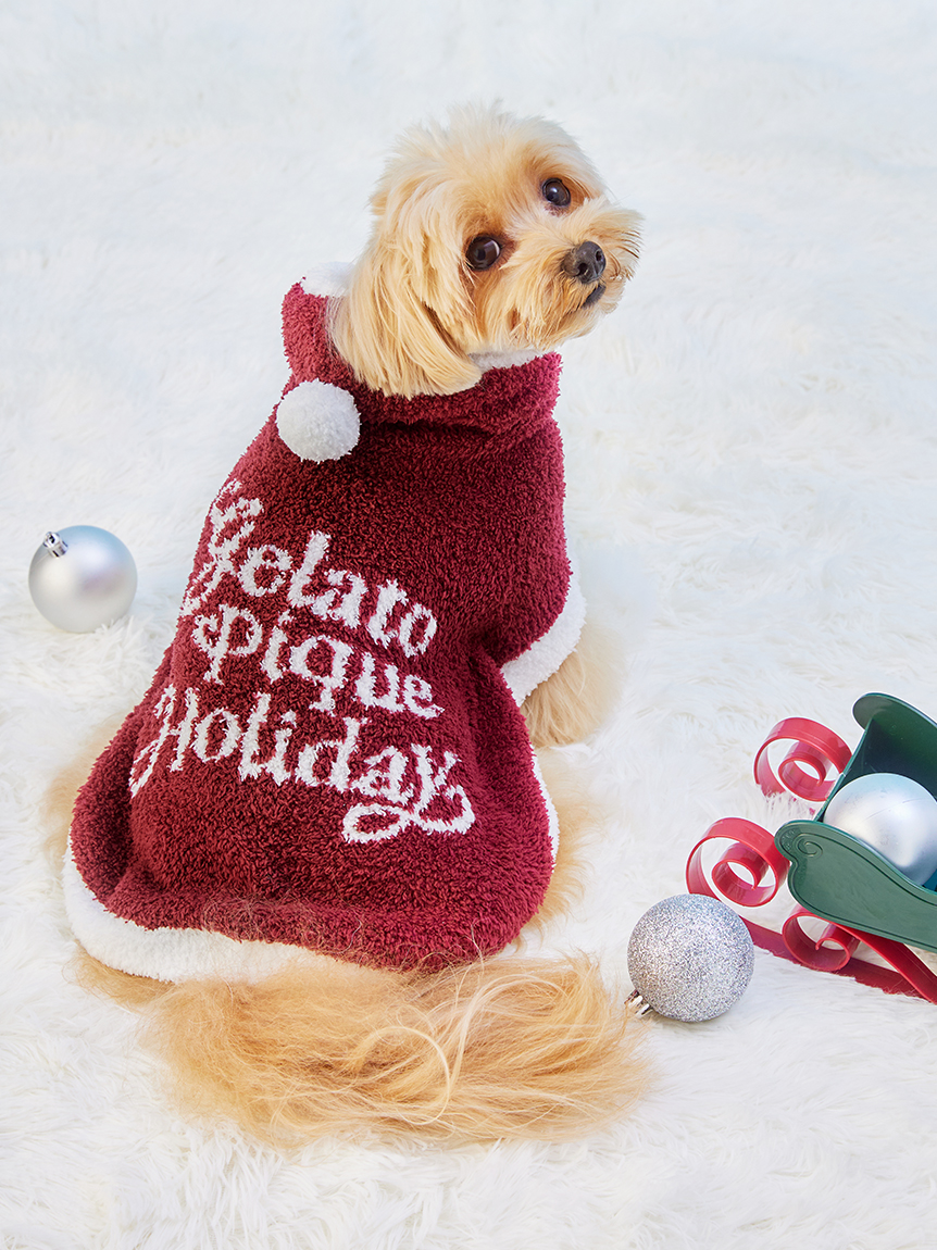 HOLIDAY】【CAT&DOG】ベビモコサンタケープ(ウェア)｜ルームウェア