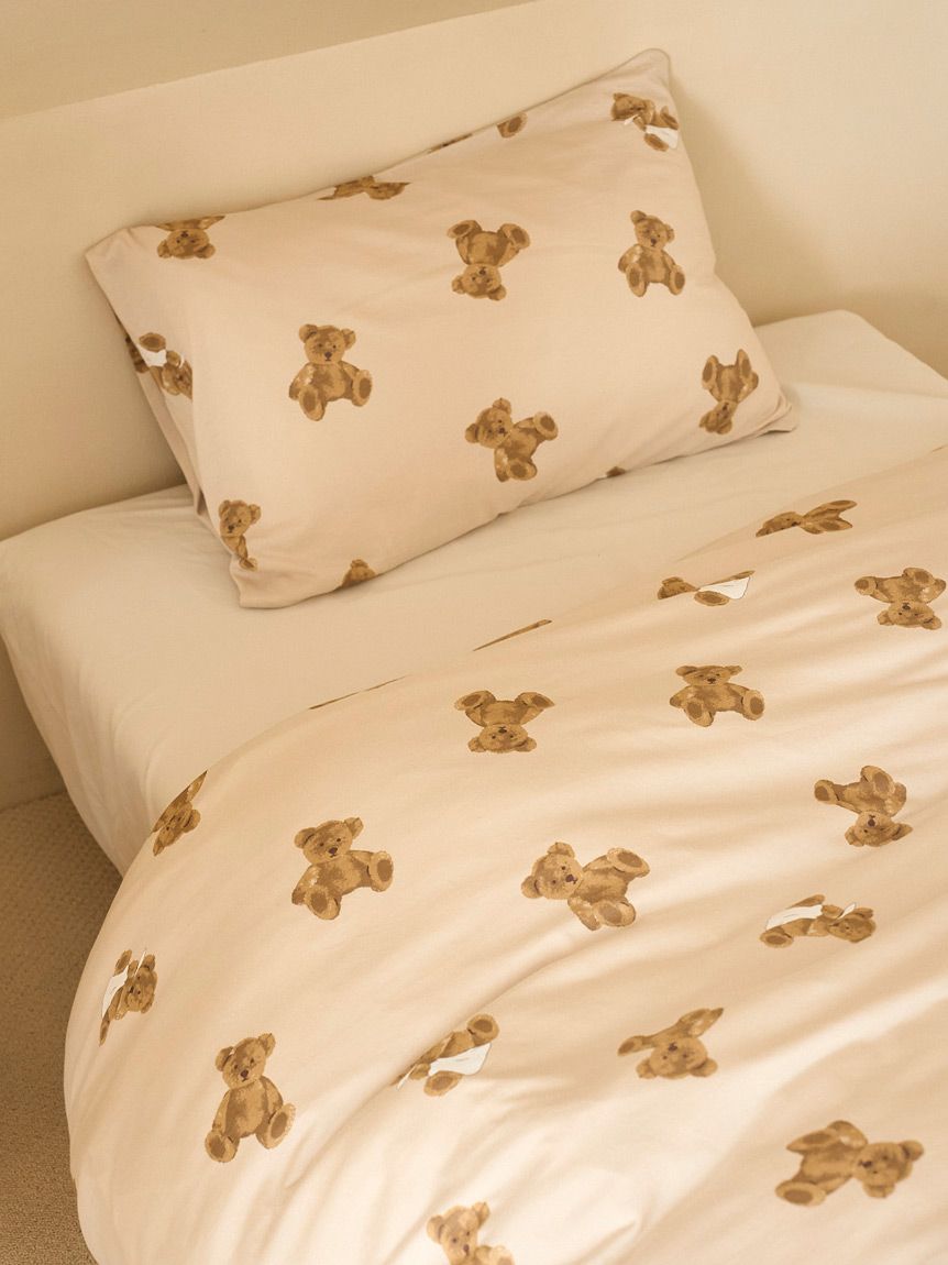 Sleep】ベア柄2点セット（シングル）(寝具セット)｜ルームウェア
