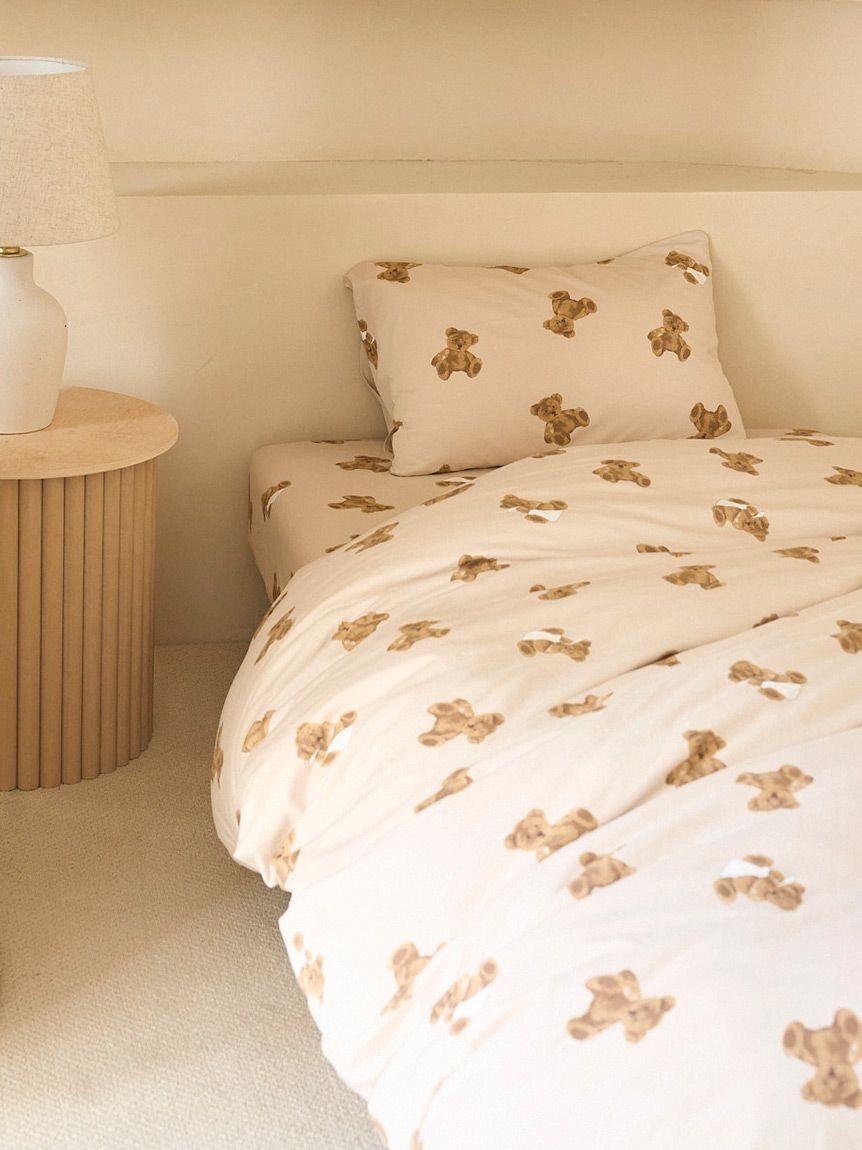 Sleep】ベア柄3点セット（シングル）(寝具セット)｜ルームウェア