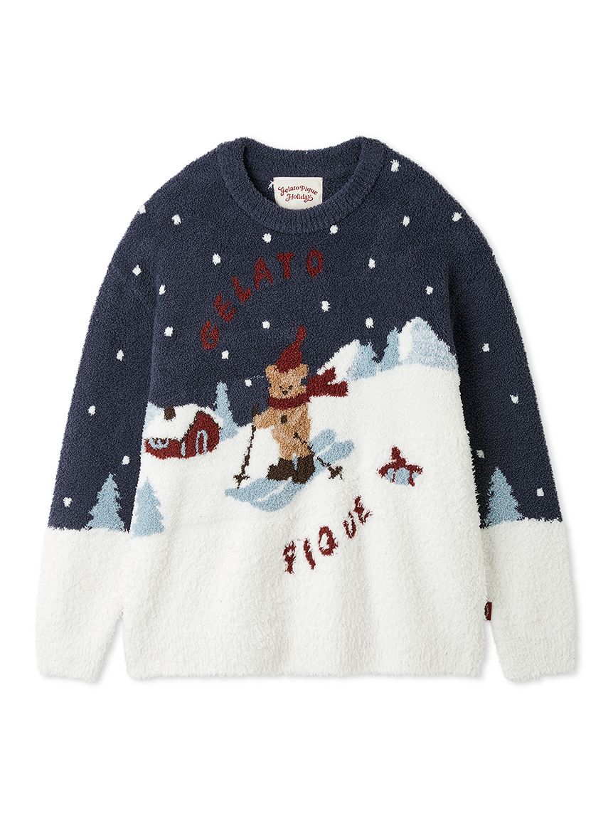 HOLIDAY】スキーベアジャガードプルオーバー(ニットプルオーバー