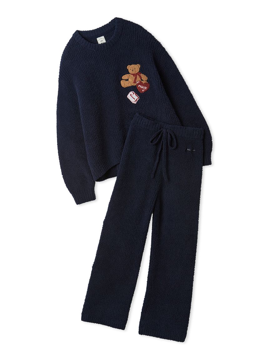 ONLINE限定】ベビモコベアさがらプルオーバー＆ロングパンツセット