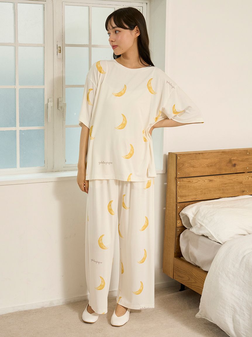 モチーフ3柄ロングパンツ(ロングパンツ)｜ルームウェア・パジャマ通販