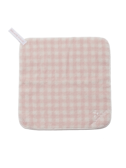 ギンガムチェックループ付きタオル(タオル)｜ルームウェア・パジャマ