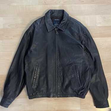 Nautica leather jacket 90s - Gem